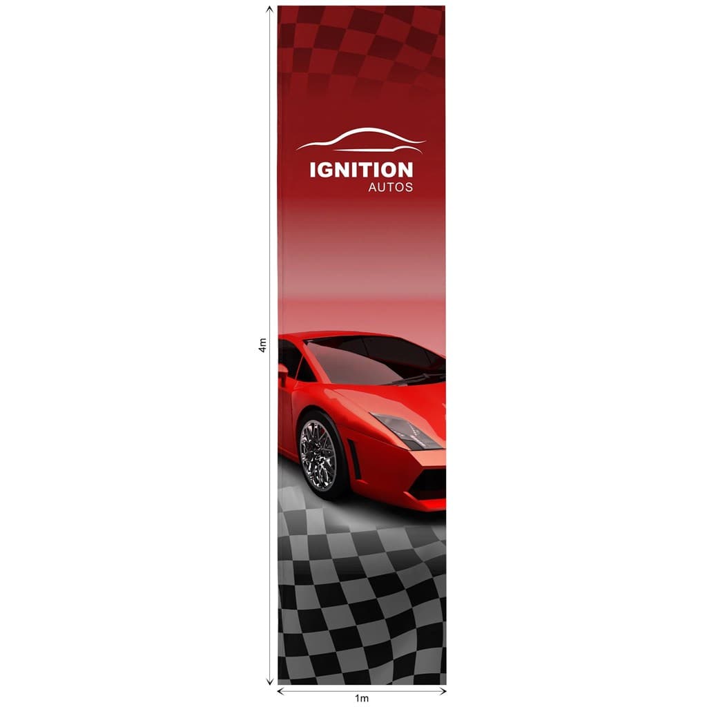 Legend 4m Sublimated Telescopic Double-Sided Flying Banner Skin (Excludes Hardware)