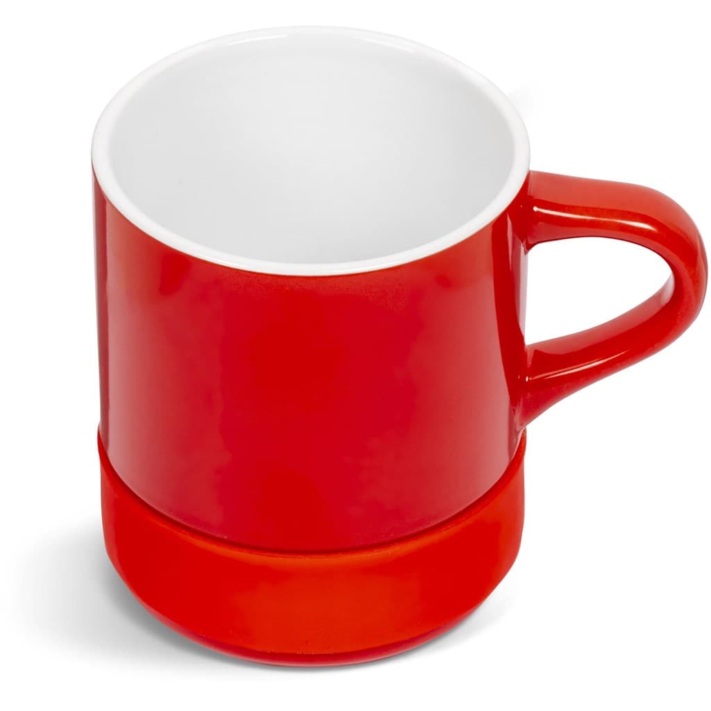 Kooshty Mixalot Ceramic Coffee Mug - 320ml - Red - Red 3