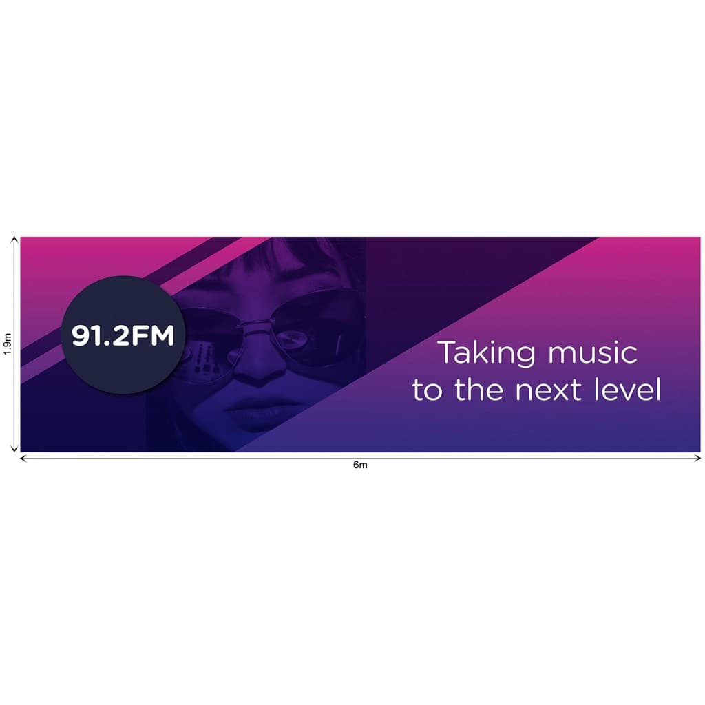 Ovation Sublimated Gazebo 6m X 3m - Long Side Full-Wall  (Excludes Hardware) 1