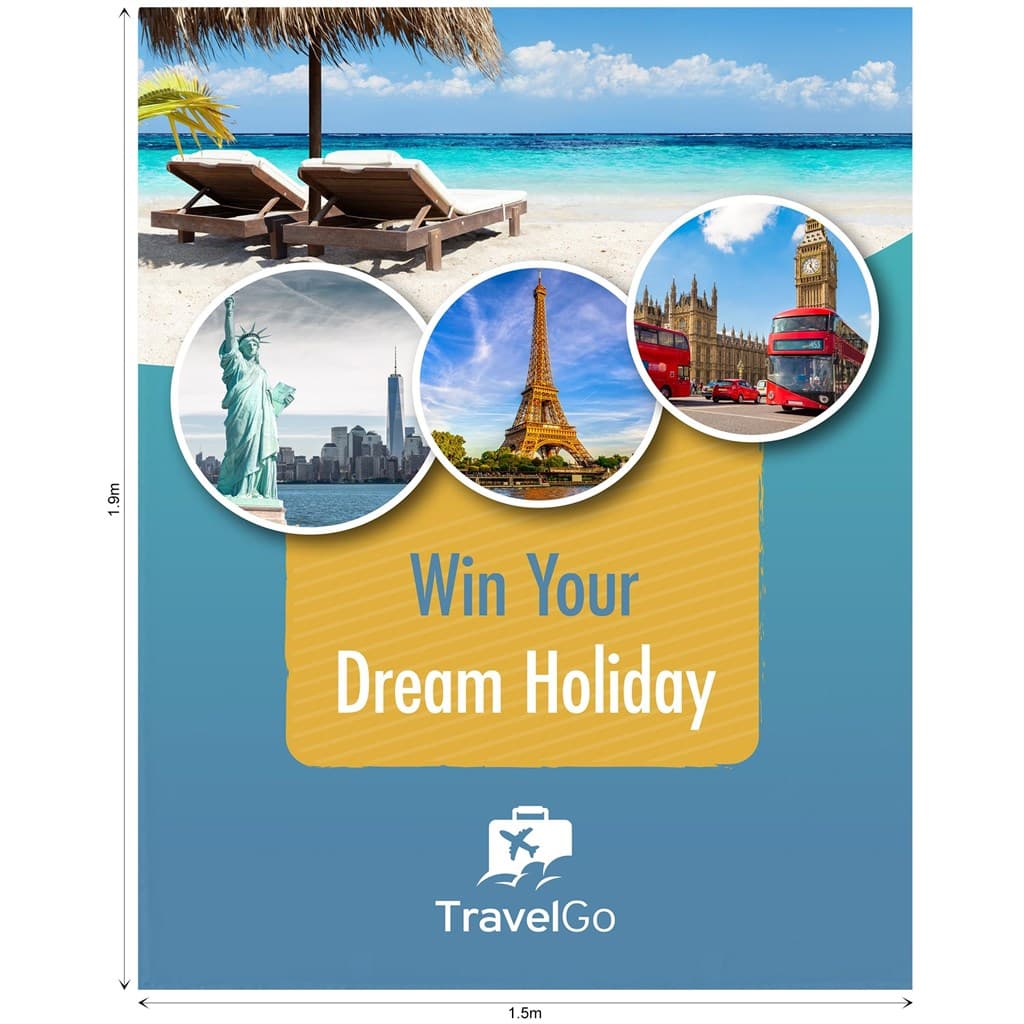 Ovation Sublimated Gazebo 1.5m X 1.5m - Full-Wall  (Excludes Hardware) 1