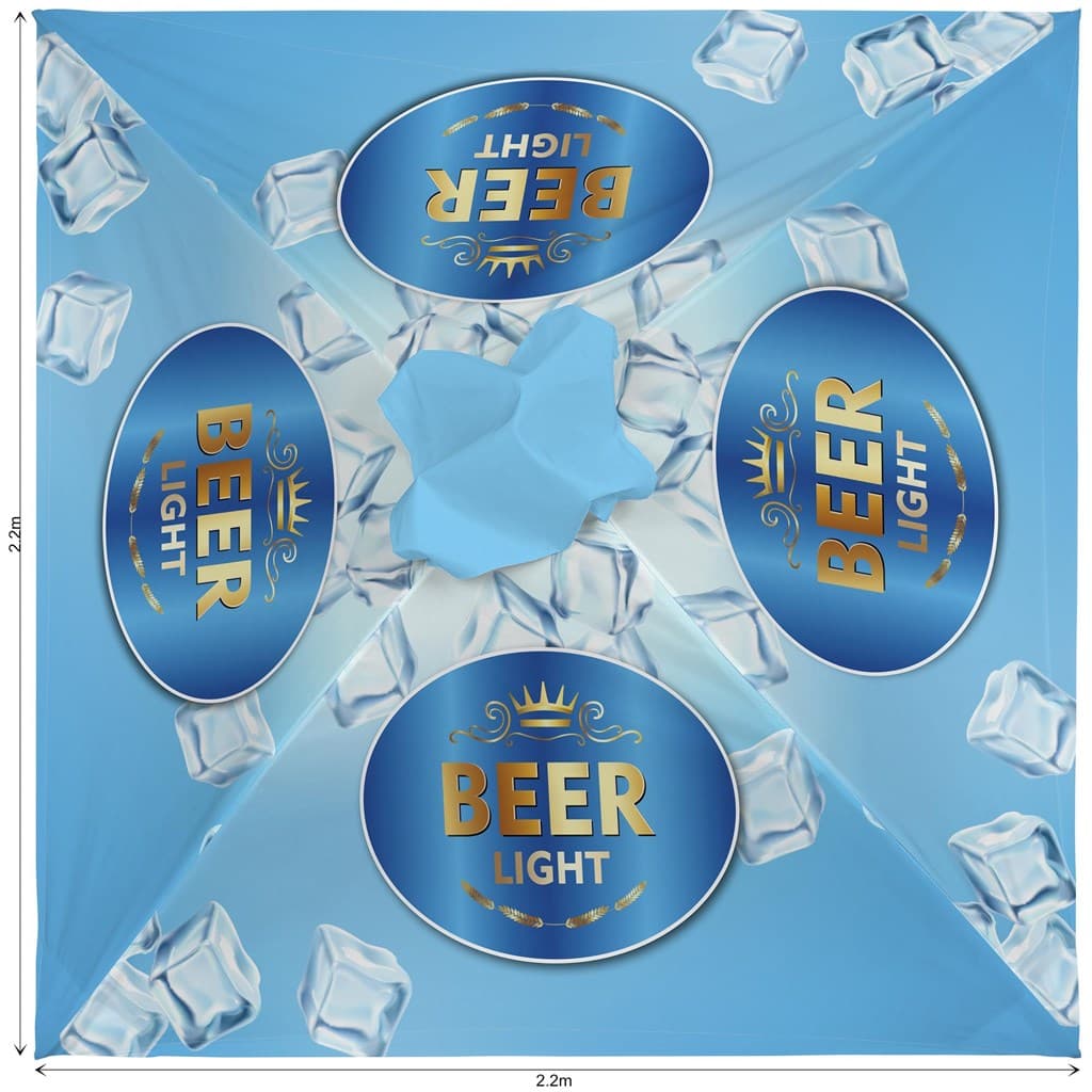 Legend Sublimated Parasol Roof 2.2m X 2.2m 1