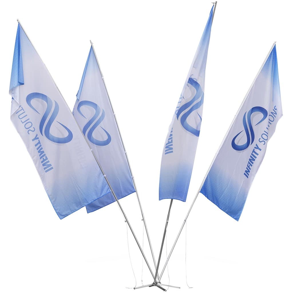 Champion 4 Flag Fountain 5m Medium (1m x 3m flags) 1