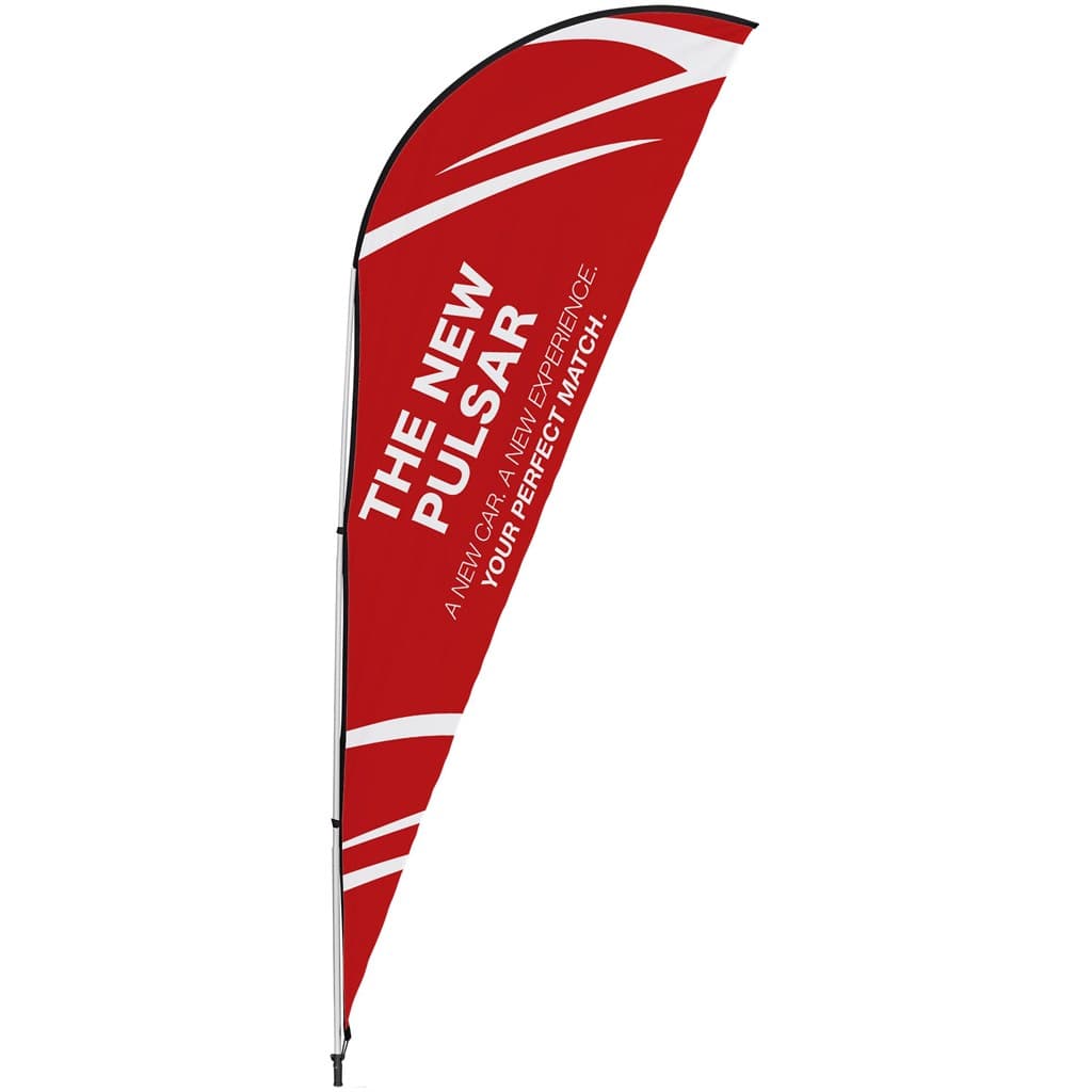 Legend 2M Sublimated Sharkfin Double-Sided Flying Banner - 1 complete unit 1