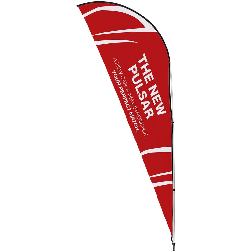 Legend 2M Sublimated Sharkfin Double-Sided Flying Banner - 1 complete unit 5