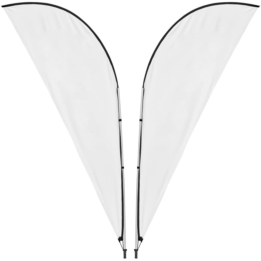 Legend 3M Sublimated Sharkfin Double-Sided Flying Banner - 1 complete unit 2