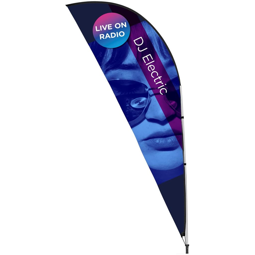 Legend 3M Sublimated Sharkfin Double-Sided Flying Banner - 1 complete unit 7