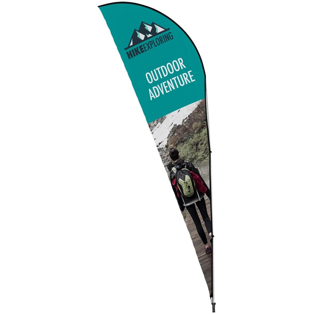 Legend 4M Sublimated Sharkfin Double-Sided Flying Banner - 1 complete unit 3