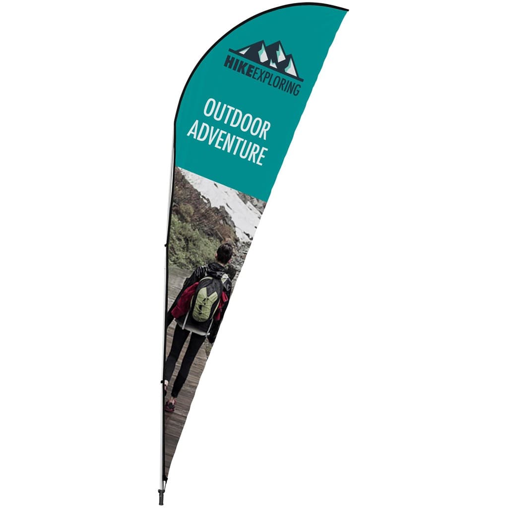 Legend 4M Sublimated Sharkfin Double-Sided Flying Banner - 1 complete unit 3