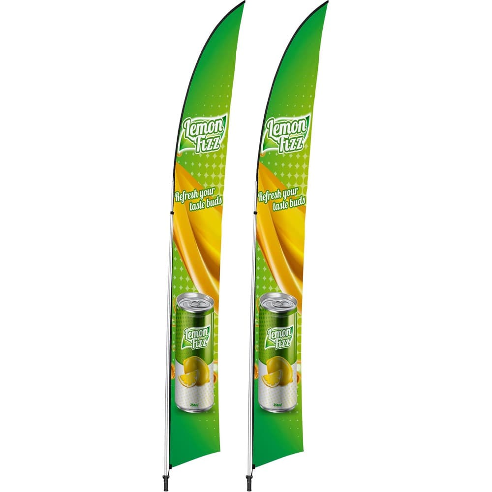 Legend 4m Arcfin Flying Banner (Set of 2) 1