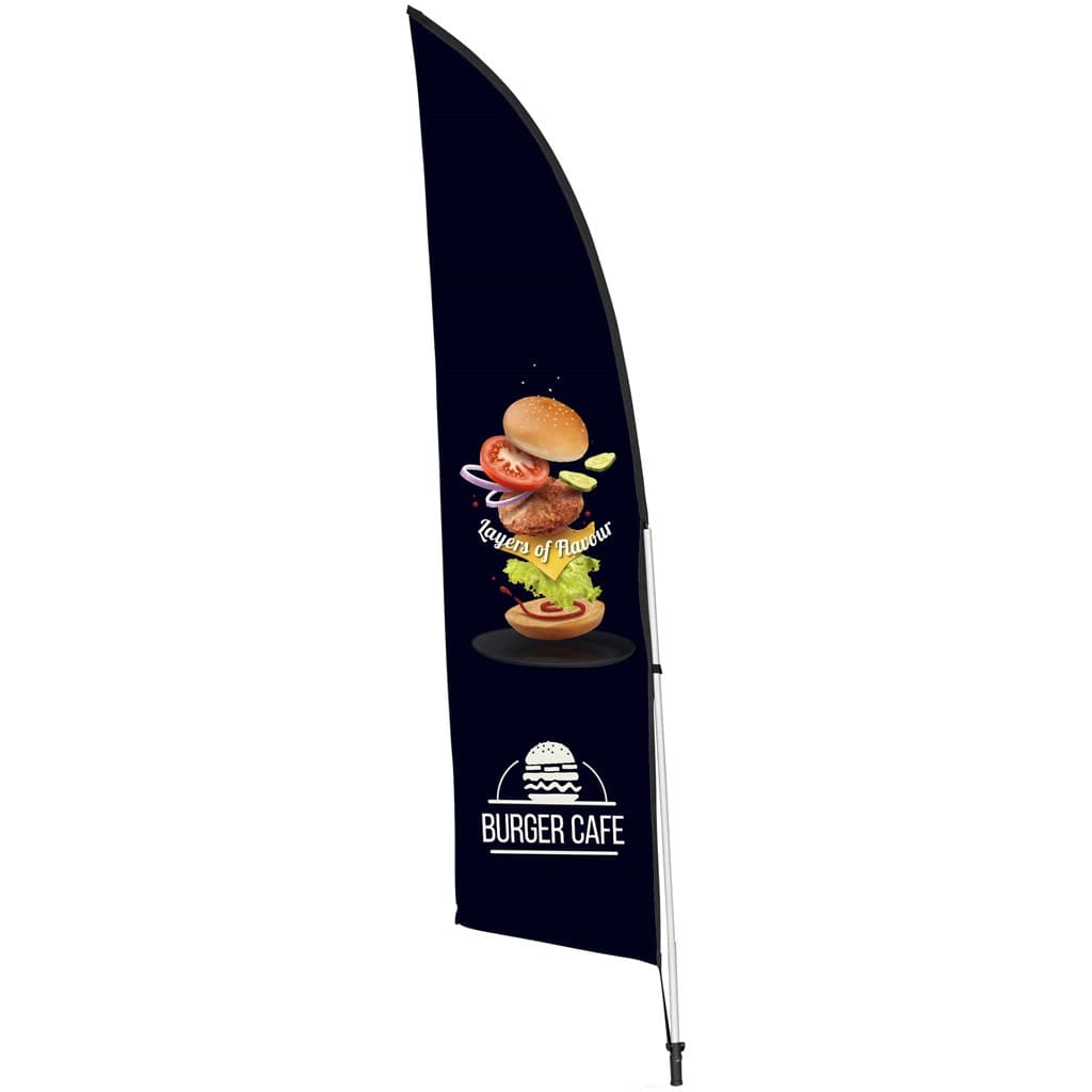 Legend 2M Sublimated Arcfin Double-Sided Flying Banner - 1 complete unit 7
