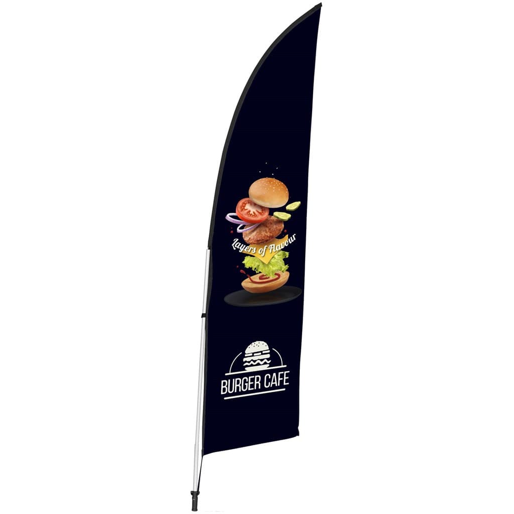 Legend 2M Sublimated Arcfin Double-Sided Flying Banner - 1 complete unit 3