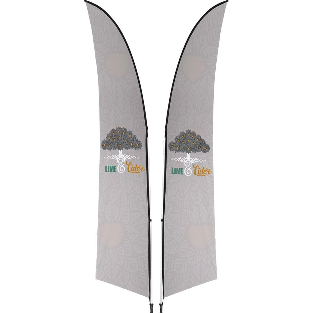 Legend 3M Sublimated Arcfin Double-Sided Flying Banner - 1 complete unit 1