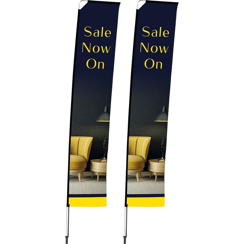 Legend 4m Telescopic Flying Banner (Set of 2) 1
