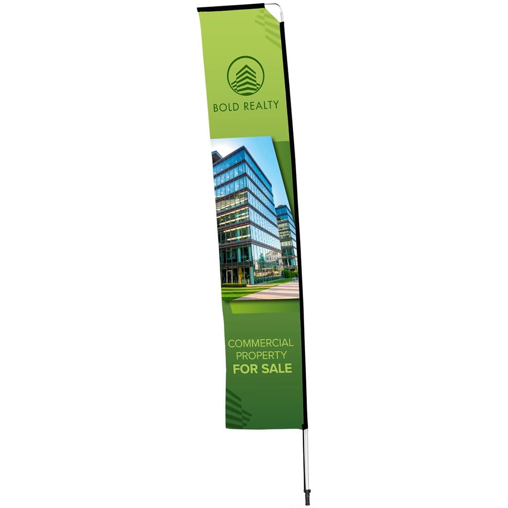 Legend 4M Sublimated Telescopic Double-Sided Flying Banner - 1 complete unit 10