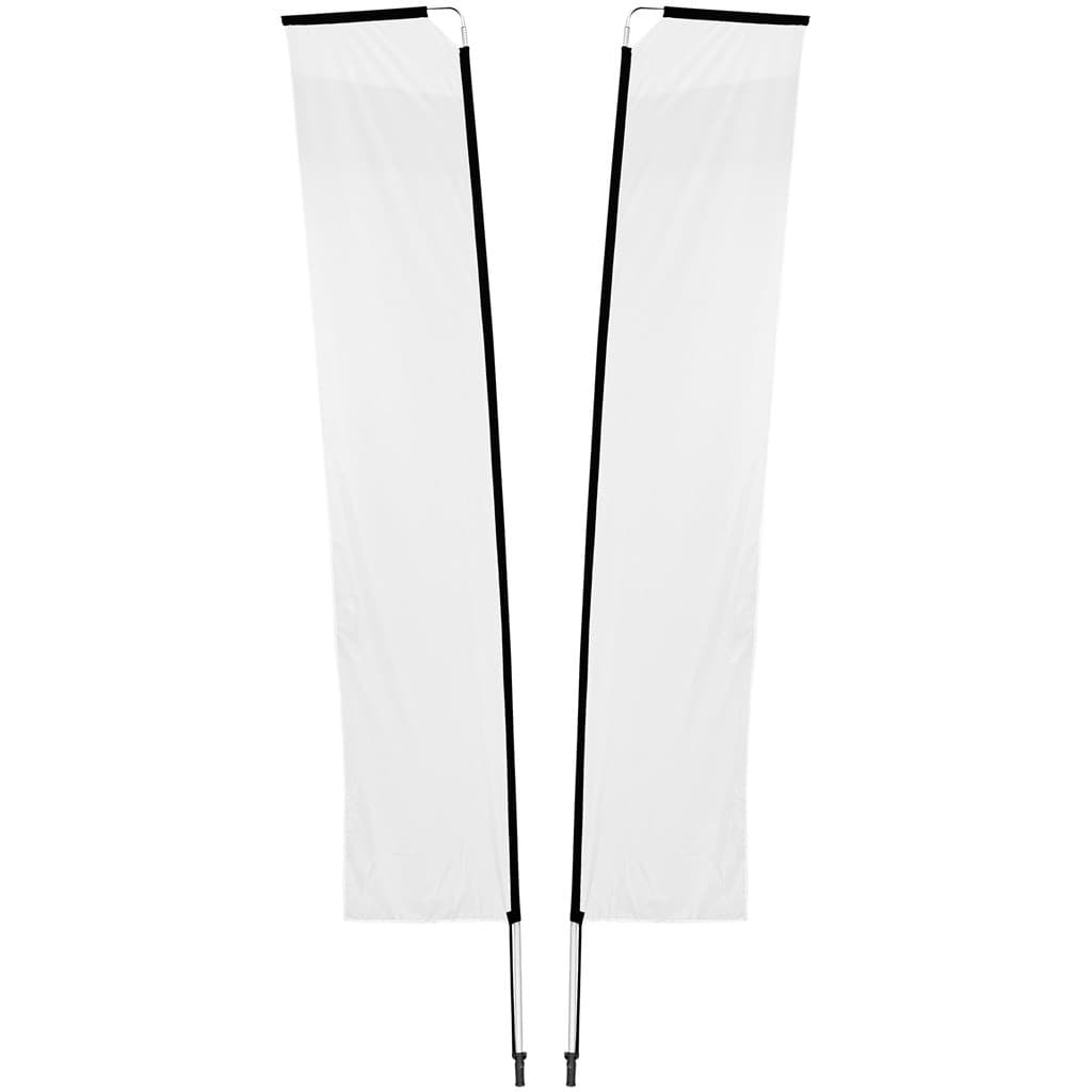 Legend 4M Sublimated Telescopic Double-Sided Flying Banner - 1 complete unit 3