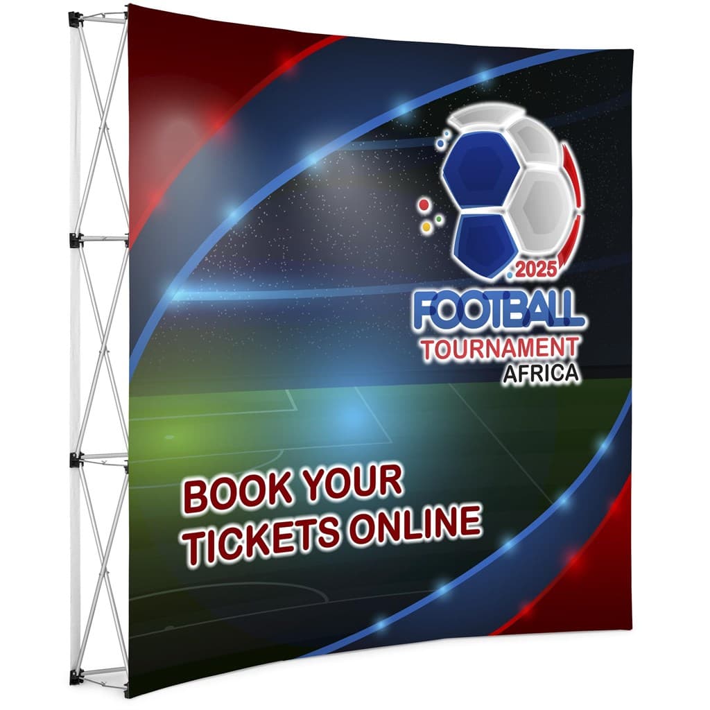 Legend Curved Banner Wall 2.15m x 2.25m 1