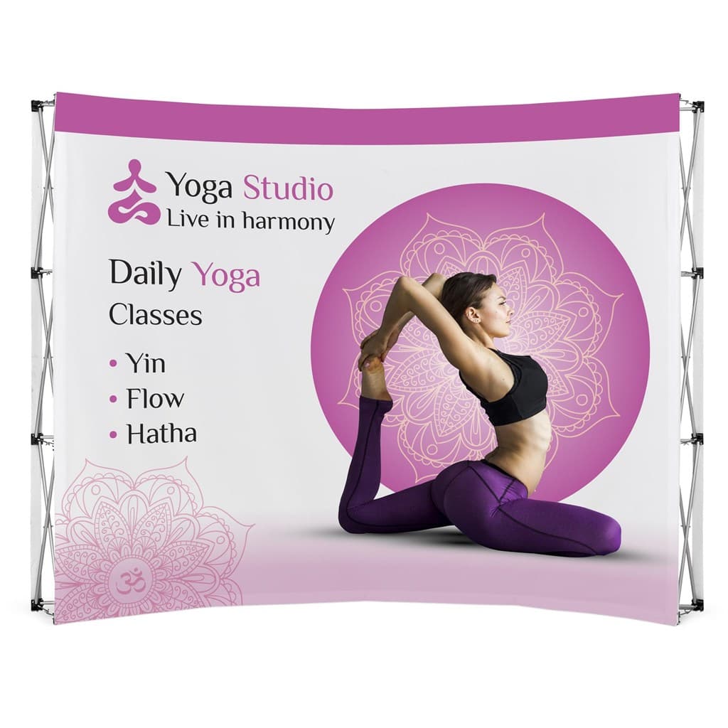 Legend Curved Banner Wall 2.85m x 2.25m 6