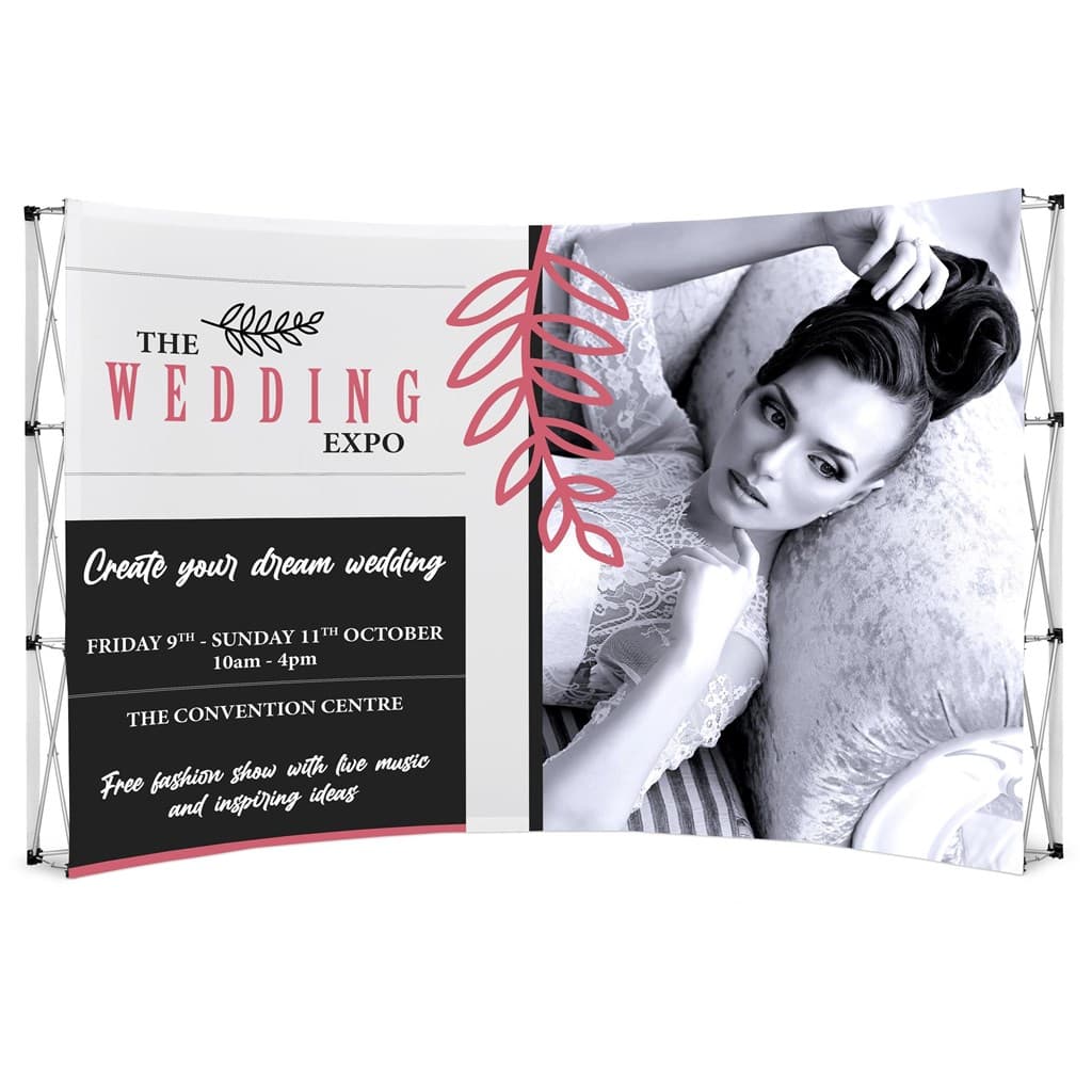 Legend Curved Banner Wall 3.5m x 2.25m 4