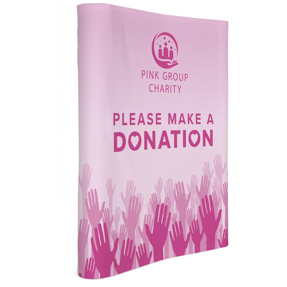 Legend Curved Banner Wall with Wings 1.45m x 2.25m 1