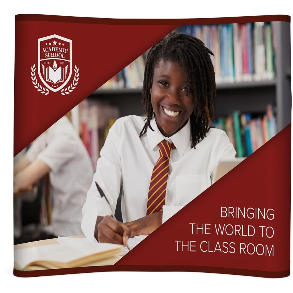 Legend Curved Banner Wall with Wings 2.15m x 2.25m 22