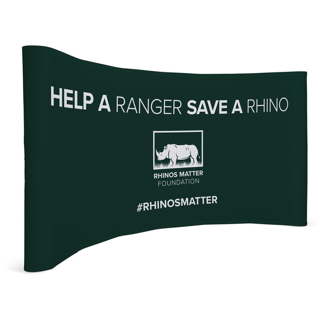 Legend Curved Banner Wall with Wings 4.2m x 2.25m 1