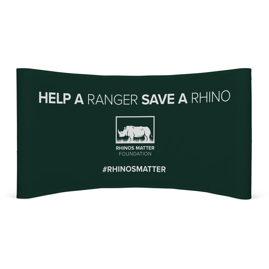 Legend Curved Banner Wall with Wings 4.2m x 2.25m 5