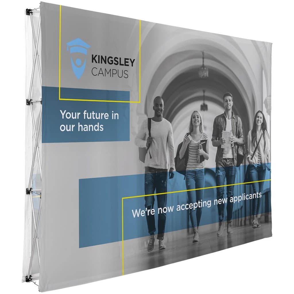 Legend Double-Sided Straight Banner Wall 3m x 2.25m 1