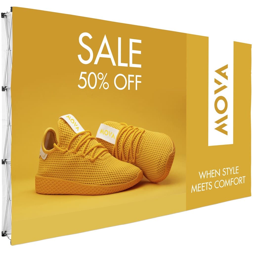 Legend Double-Sided Straight Banner Wall 3.7m x 2.25m 1