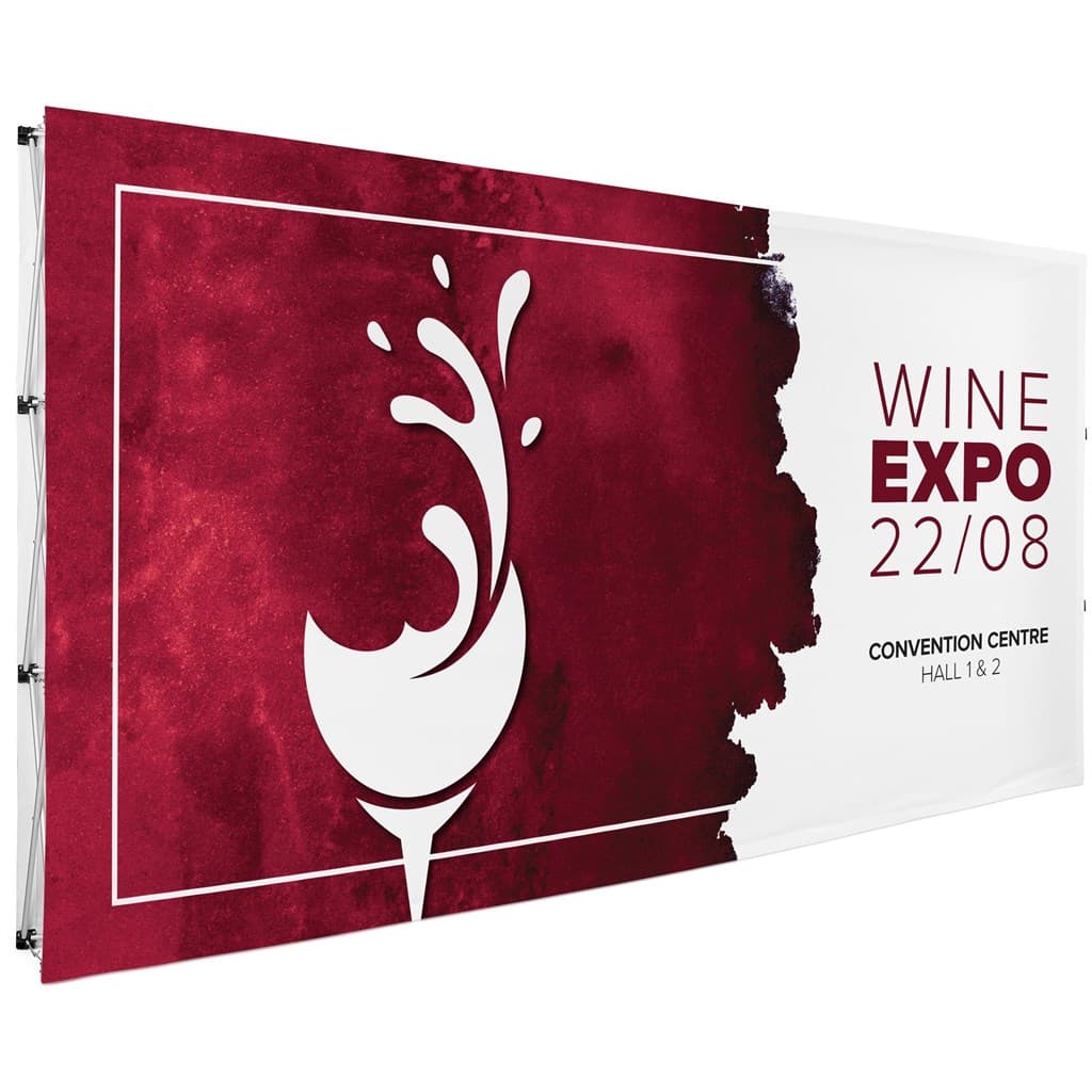 Legend Double-Sided Straight Banner Wall 4.45m x 2.25m 1