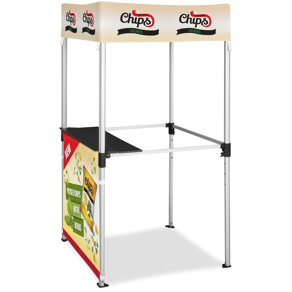 Ovation Sublimated Gazebo 1m X 1m Kiosk - 1 Half-Wall Skin 1