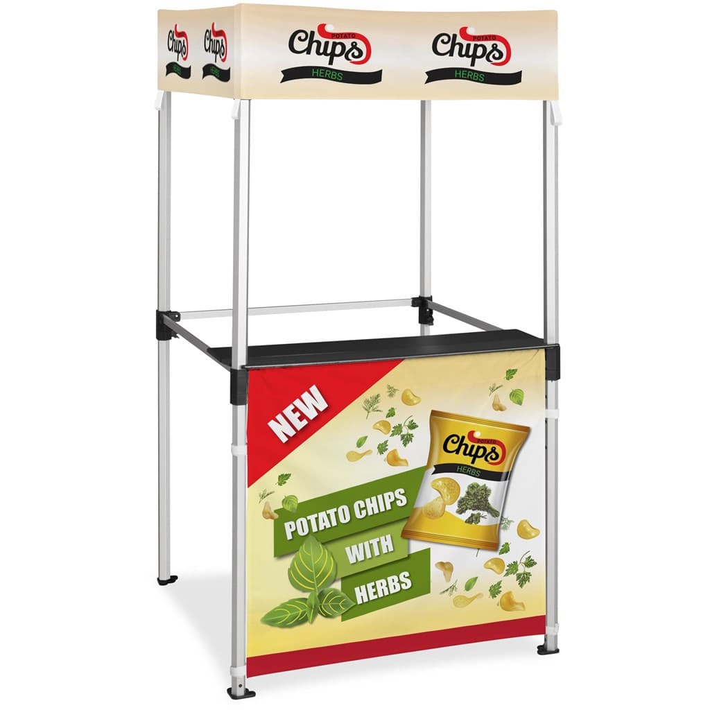 Ovation Sublimated Gazebo 1m X 1m Kiosk - 1 Half-Wall Skin 5