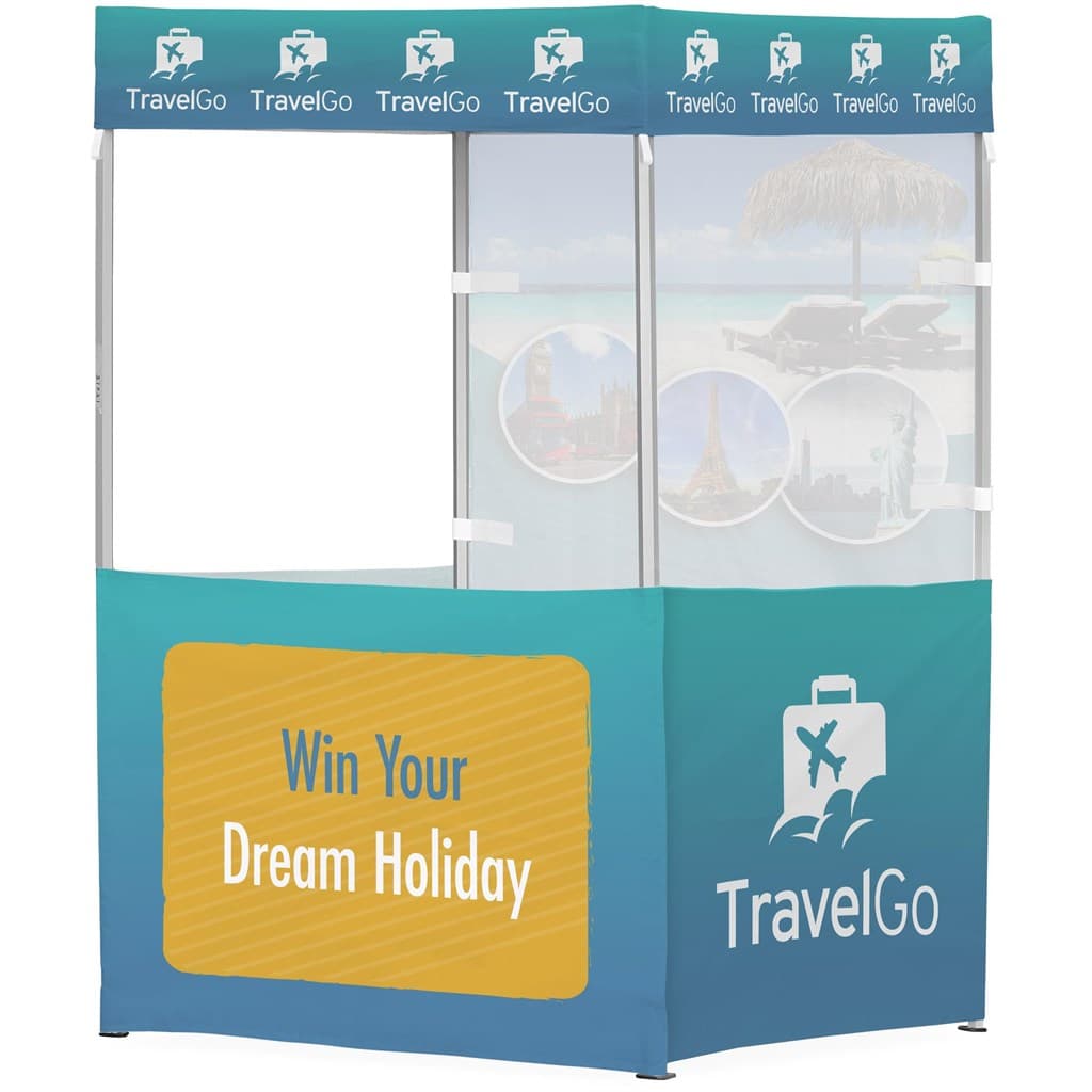 Ovation Sublimated Gazebo 1.5m X 1.5m - 3 Half-Wall Skins - 1 Full-Wall Skin 1