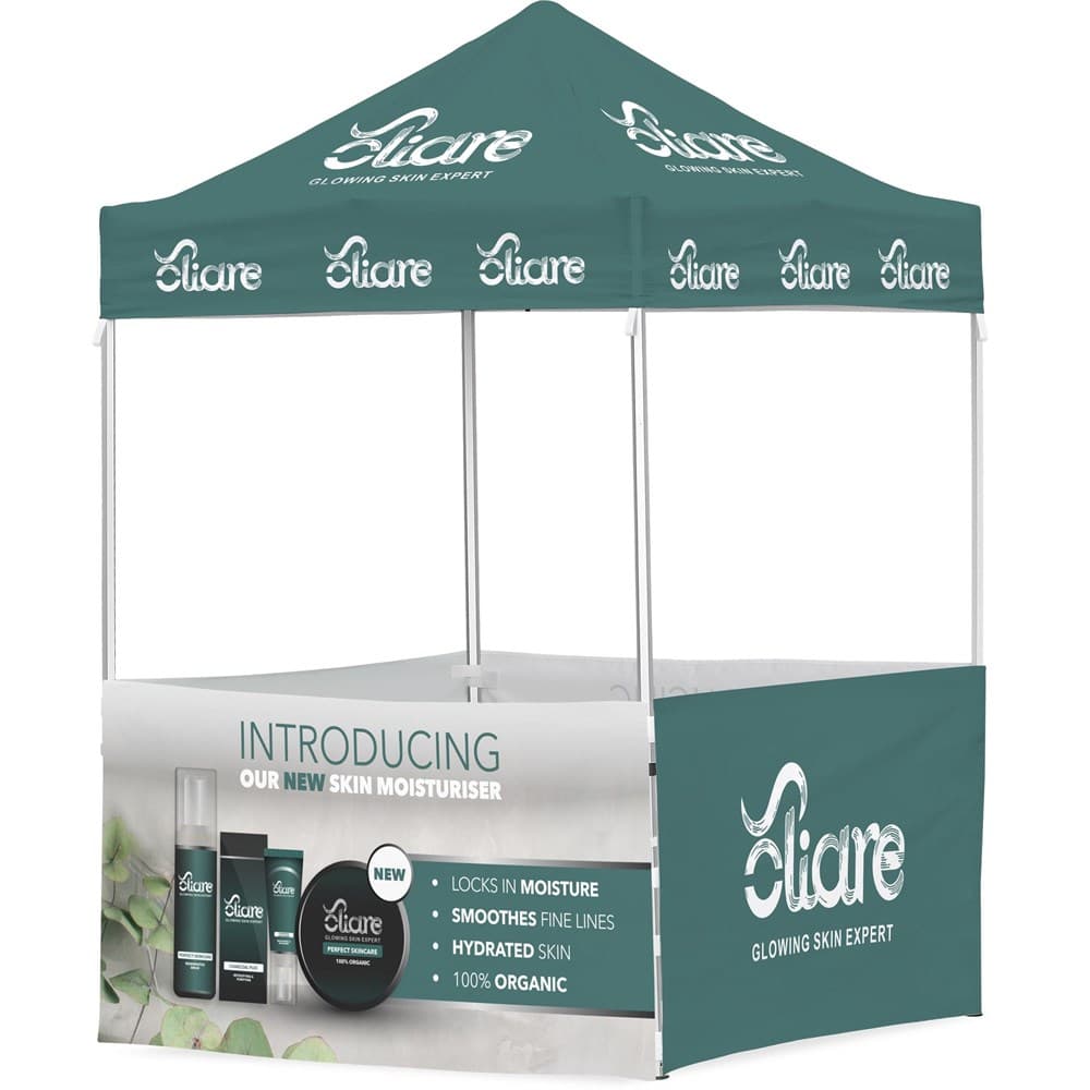 Ovation Sublimated Gazebo 2m X 2m - 4 Half-Wall Skins 1
