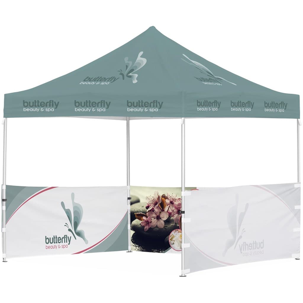 Ovation Sublimated Gazebo 3m X 3m - 3 Half-Wall Skins 1