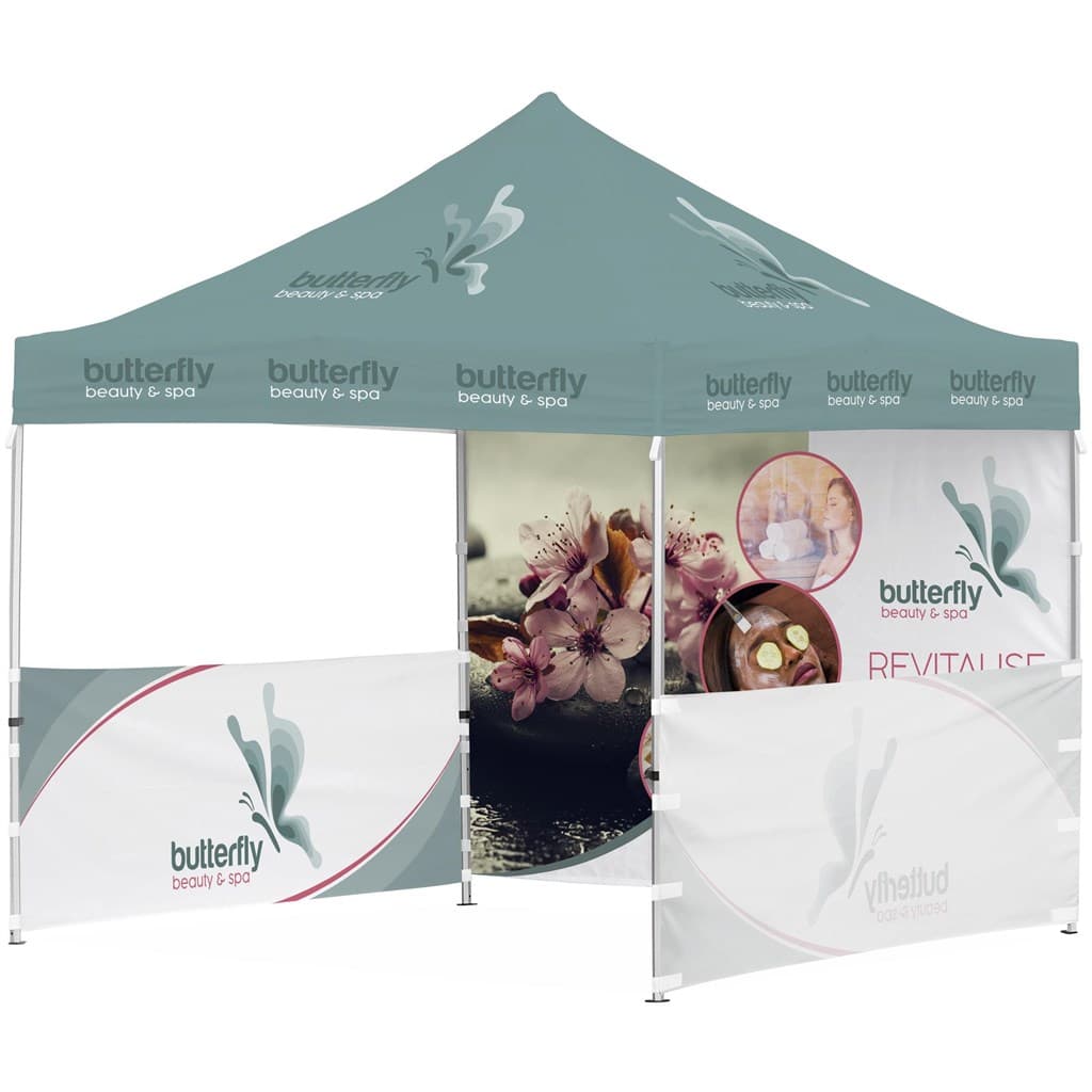 Ovation Sublimated Gazebo 3m X 3m - 2 Half-Wall Skins - 1 Full-Wall Skin 1