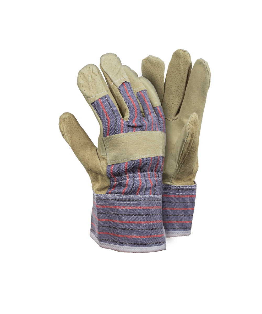 Premium Pig Skin Candy Stripe Gloves - Candy Stripe / As Supplied