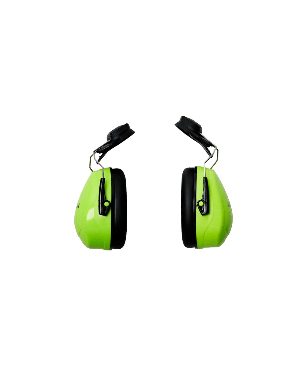 Ear Muffs With Hardhat Attachment - Green / As Supplied