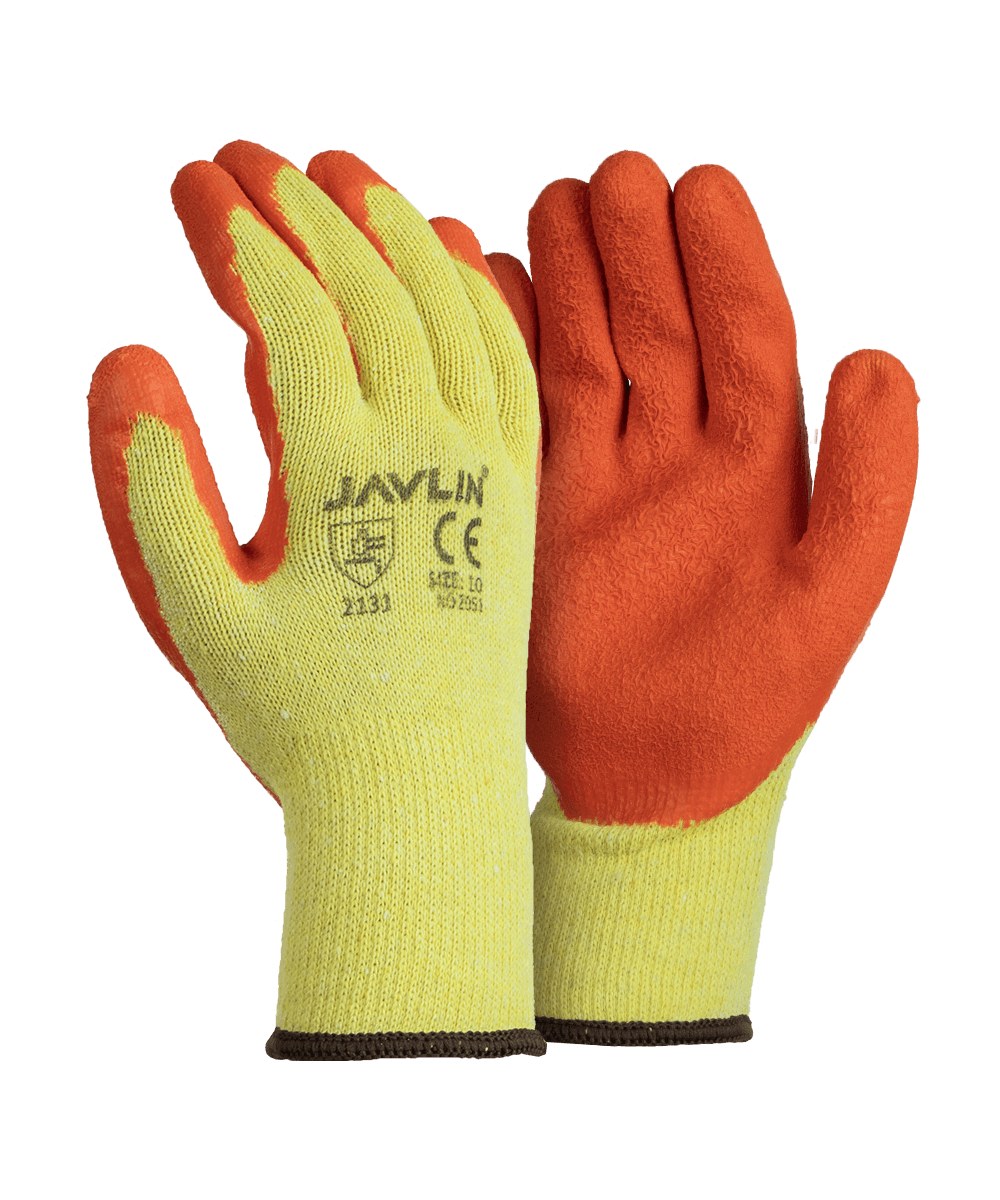 Orange Latex Coated Grippa Gloves - Orange / As Supplied