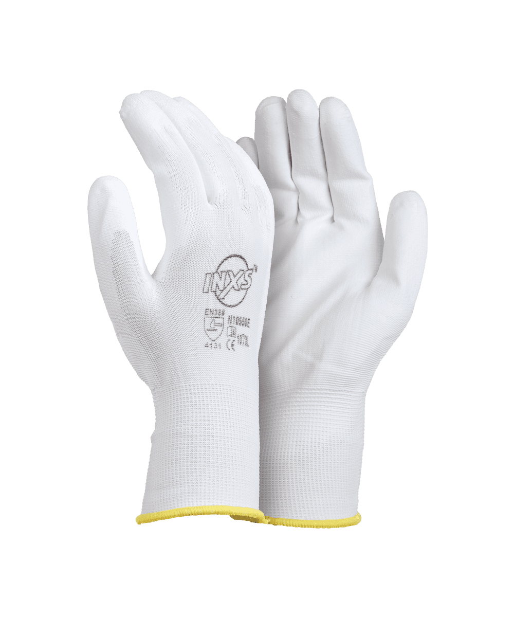 White Liner Gloves PU Coated - White / As Supplied