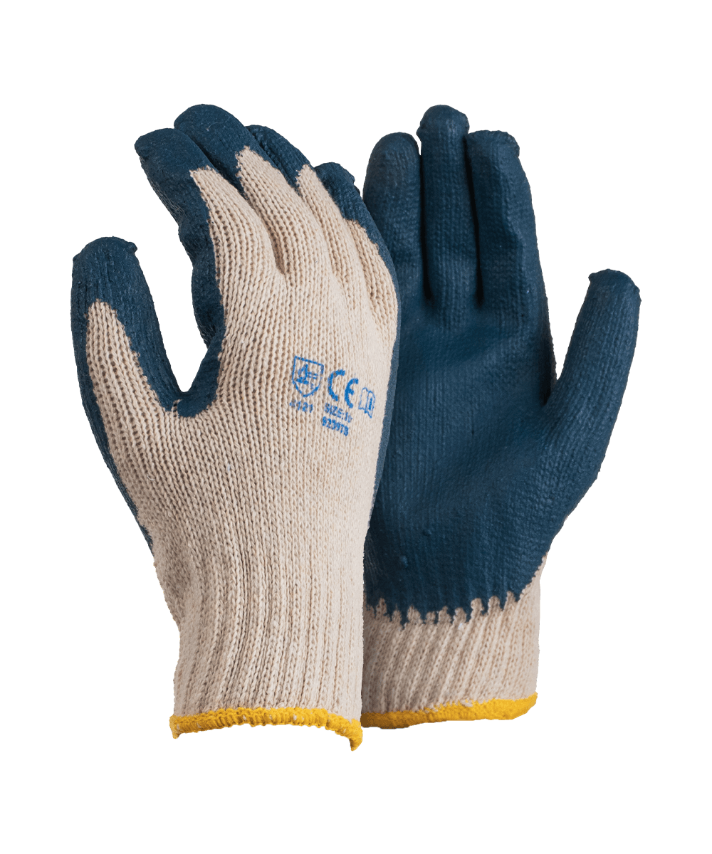 Blue Nitrile Coated Gloves - Blue / As Supplied