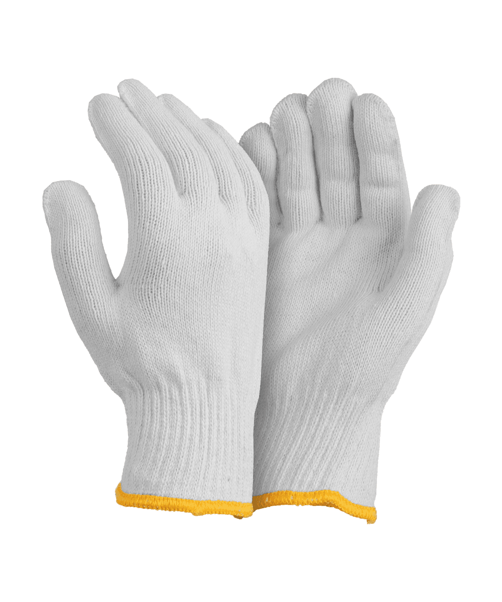 Cotton Crochet Liner Gloves 450g - White / As Supplied