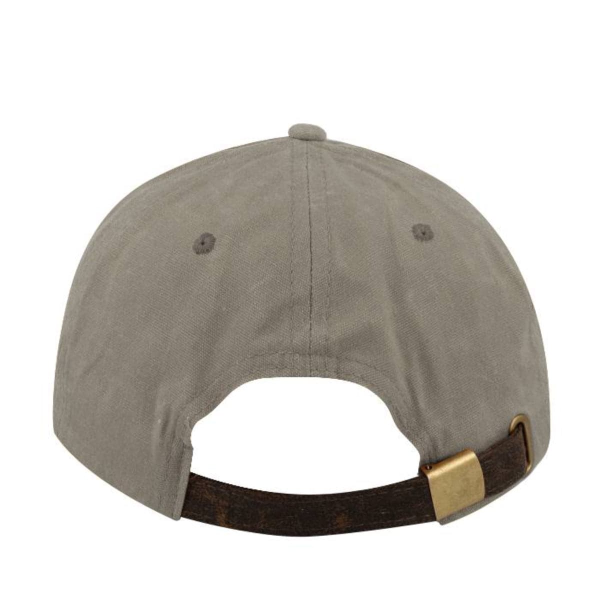 Two-Tone Waxed Oilskin 6 Panel - Olive/Brown 9