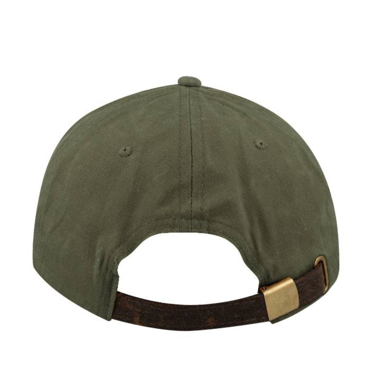 Two-Tone Waxed Oilskin 6 Panel - Olive/Brown 21
