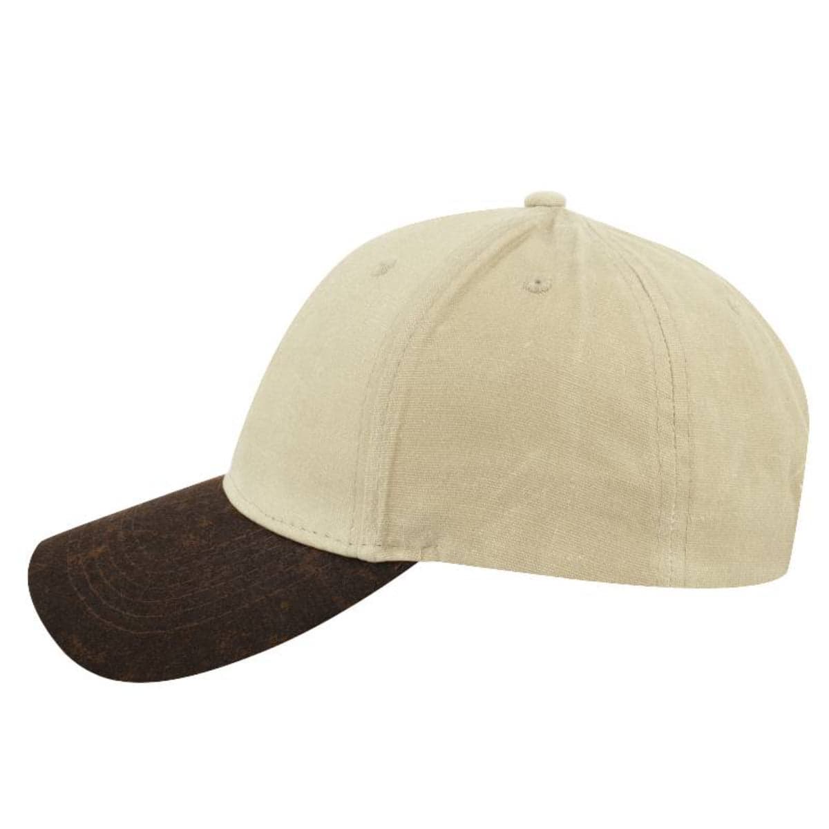 Two-Tone Waxed Oilskin 6 Panel - Olive/Brown 29