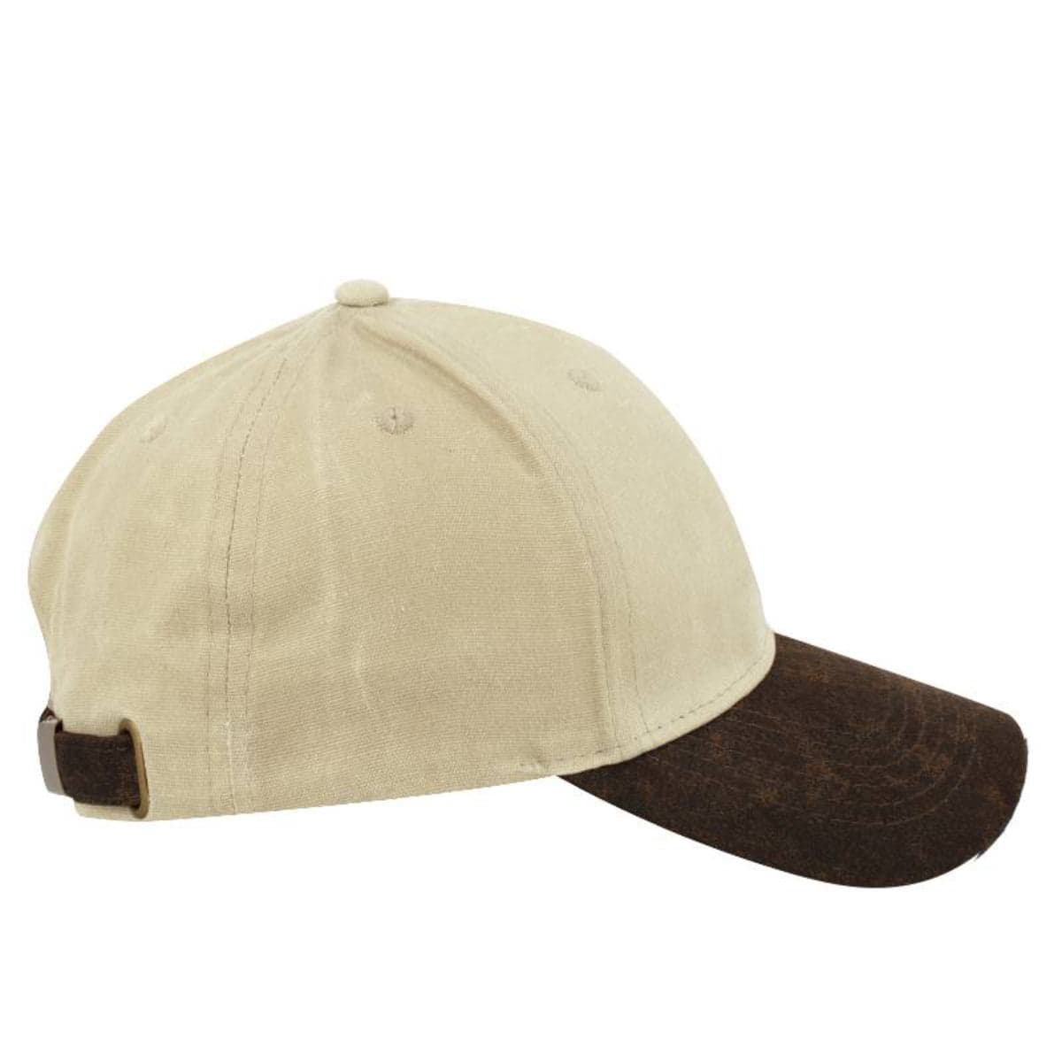 Two-Tone Waxed Oilskin 6 Panel - Olive/Brown 30