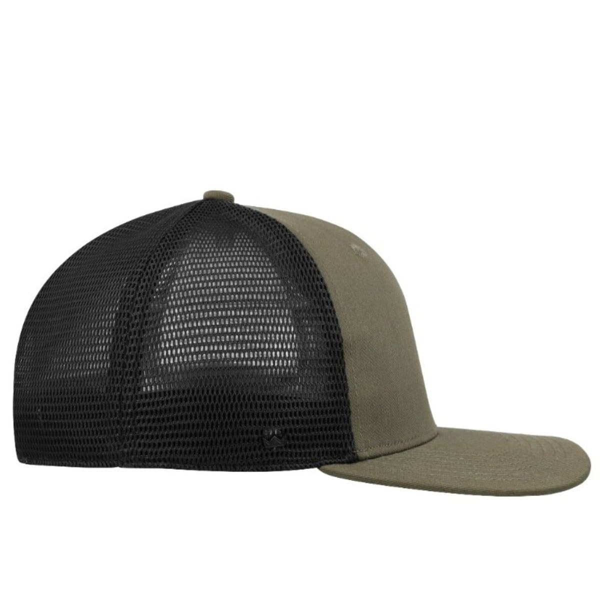 Polycotton 6 Panel Trucker - Black/Black 47