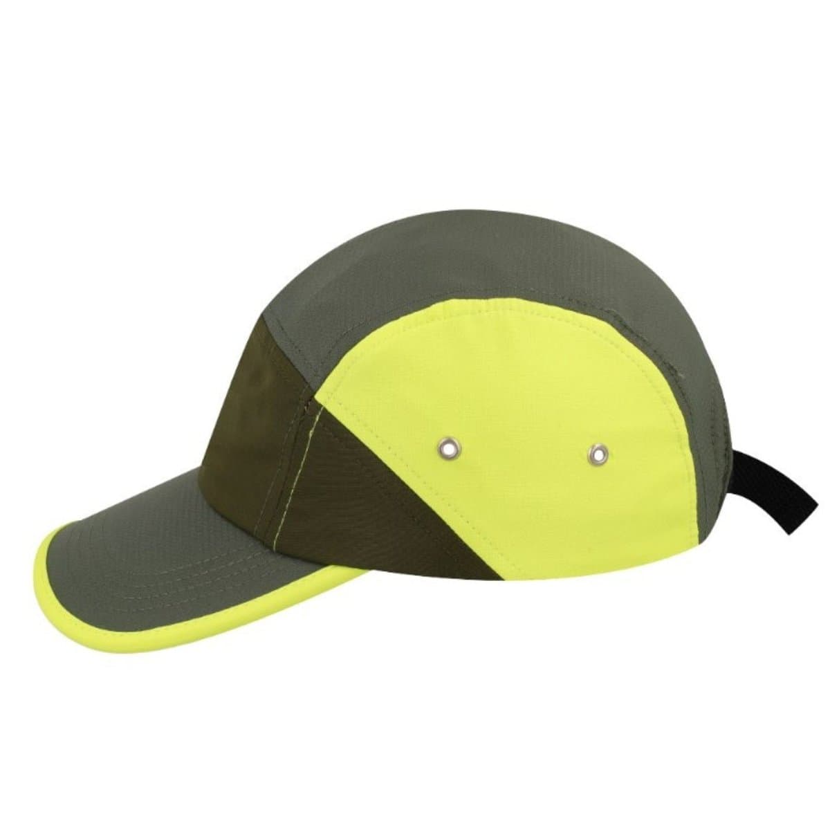 Colour Block Horizon Cap - Fatigue/Olive/Lime 5