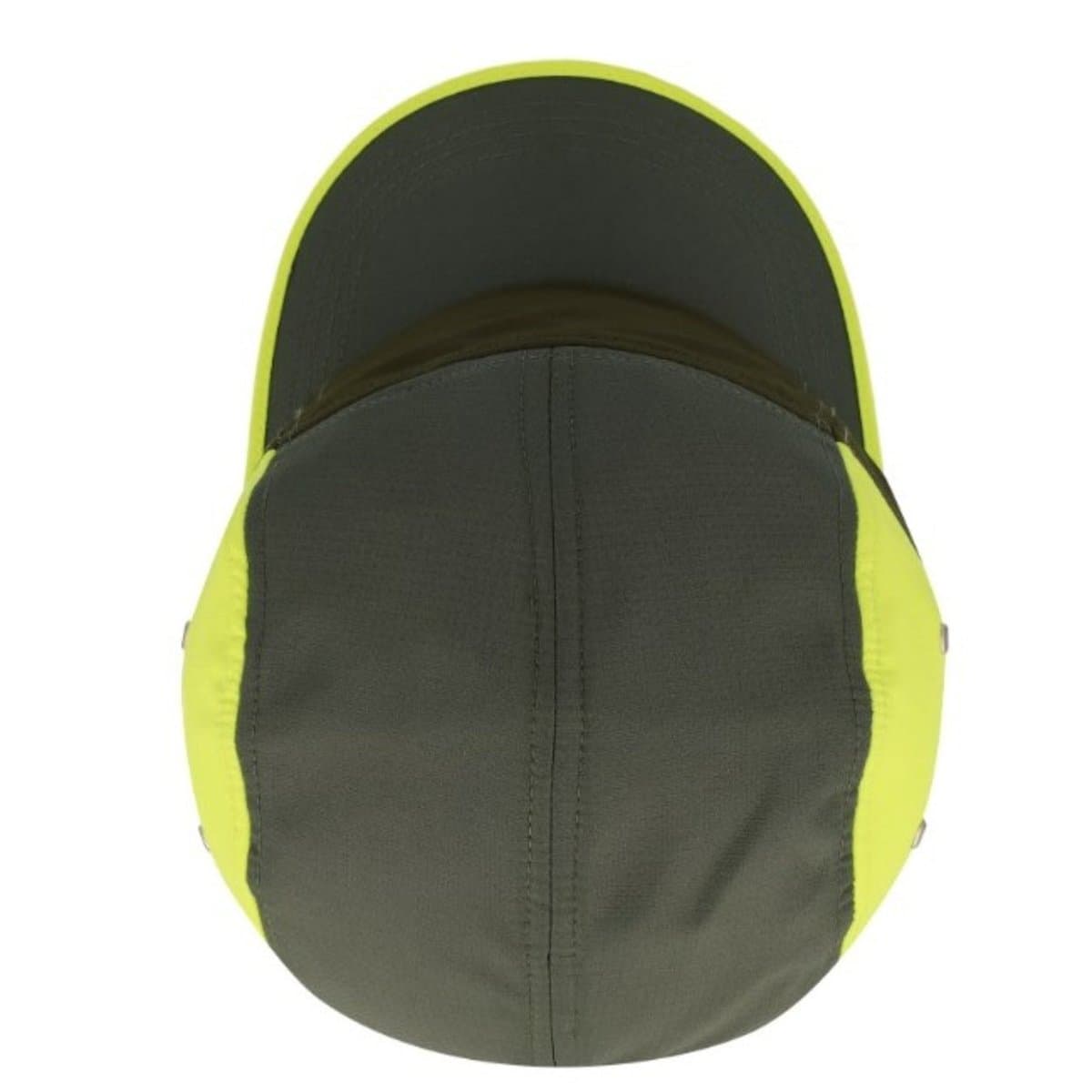 Colour Block Horizon Cap - Fatigue/Olive/Lime 8