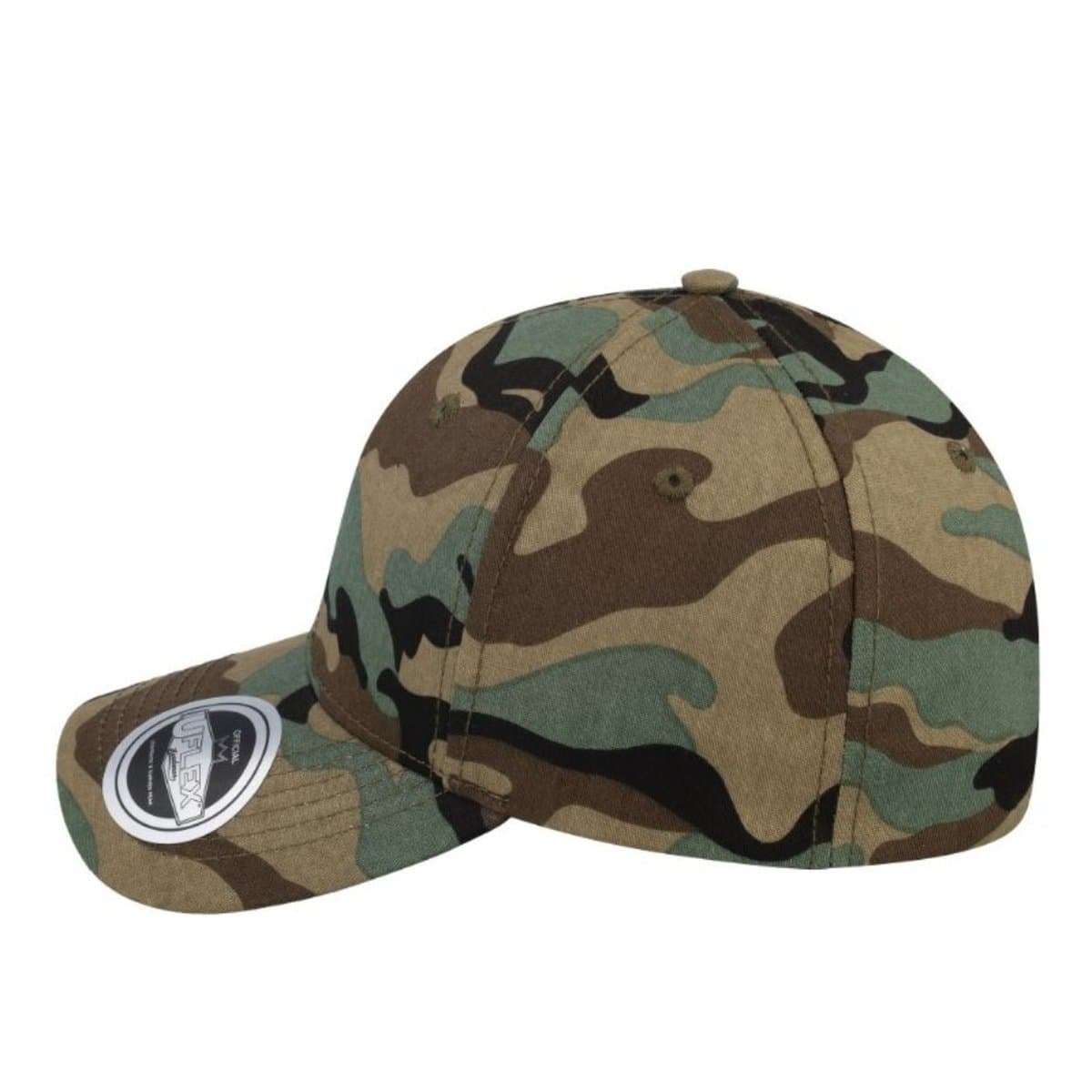 Uflex 6P Curved Peak Snapback - Burgundy Grey / Standard Size 35