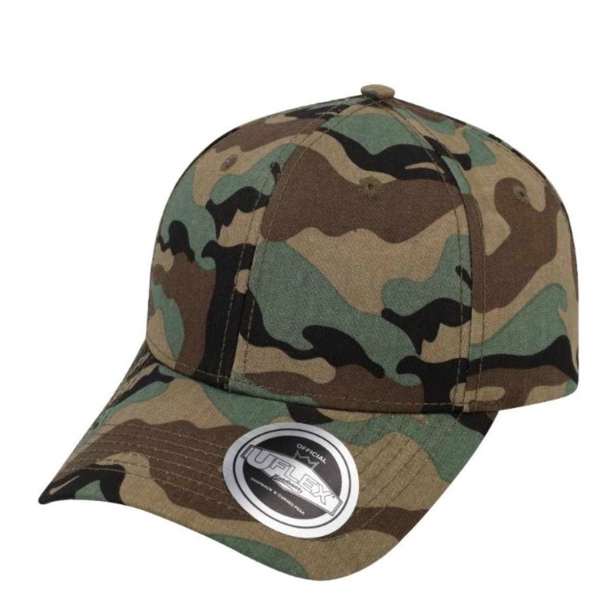 Uflex 6P Curved Peak Snapback - Burgundy Grey / Standard Size 37